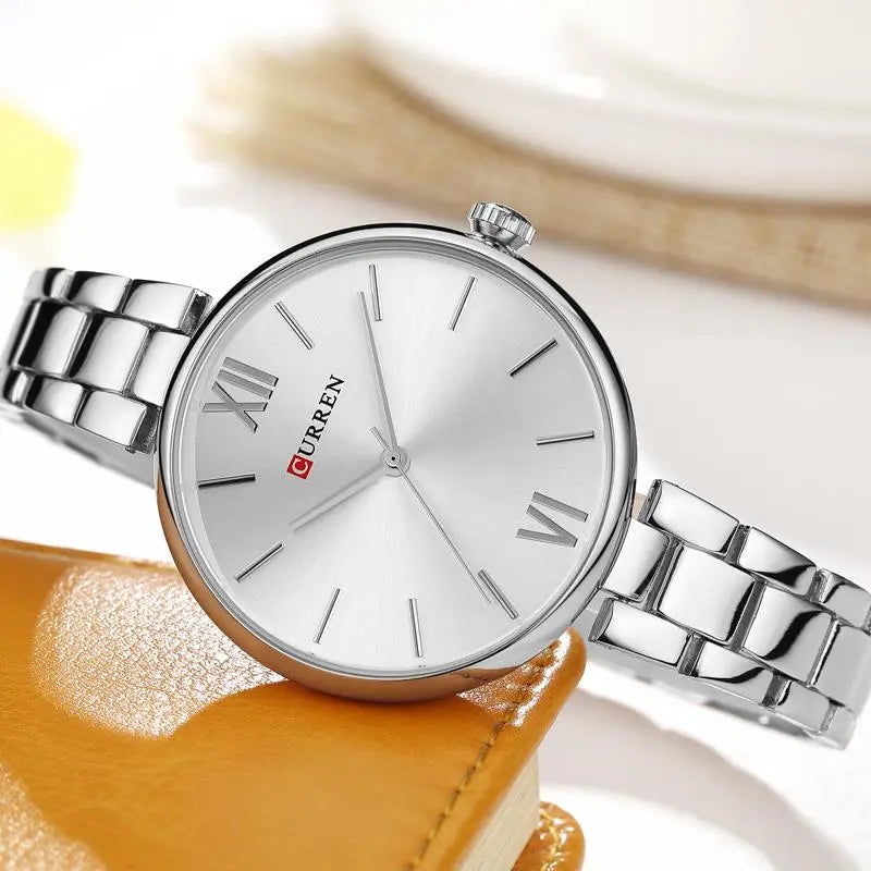 CURREN Original Brand Stainless Steel Band Wrist Watch For Couples With Brand (Box & Bag) US Arabia