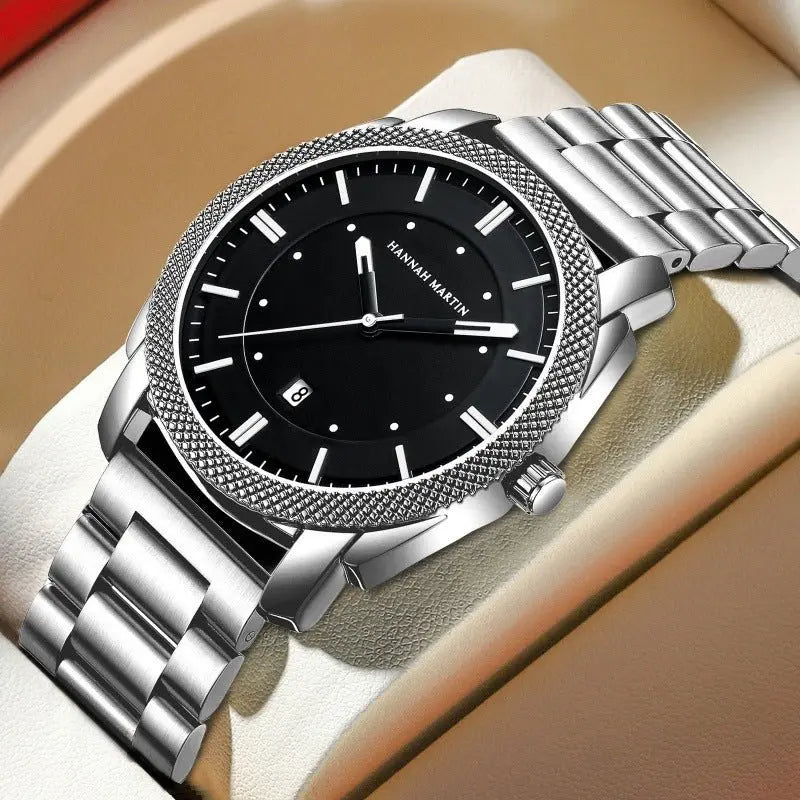 Men's Classic Stainless Steel Watch – Waterproof, Luxury Design GulfyTrends