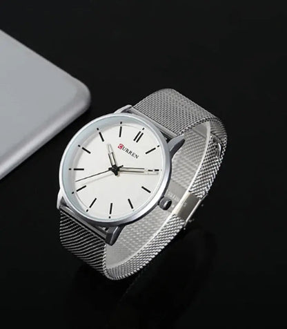 CURREN Original Brand Mesh Band Wrist Watch For Men With Brand (Box & Bag)-8233 US Arabia