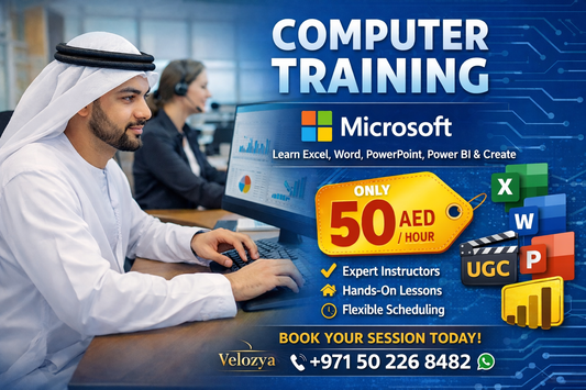 Microsoft Office + Power BI & UGC Training | 50 AED/Hour