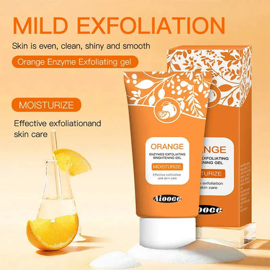 Orange Peeling Gel 50g, Exfoliating, Dead Skin Removal, Deep Cleansing, Long-Lasting, Floats on Pores, Safe for the Whole Body Zambeel