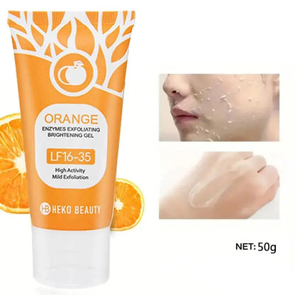 Orange Exfoliating Gel 50g, Exfoliation, Dead, Removal Deeply Cleansing, Long-Lasting,Moisture Cleanses Pores,Safe for Full Body Velozya