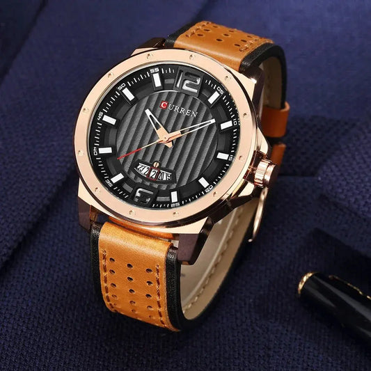 CURREN Luxury Watch Leather-8293 US Arabia