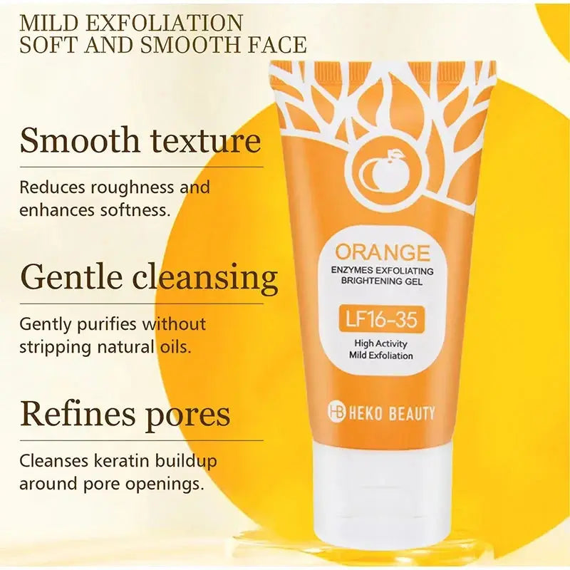 Orange Peeling Gel 50g, Exfoliating, Dead Skin Removal, Deep Cleansing, Long-Lasting, Floats on Pores, Safe for the Whole Body Zambeel