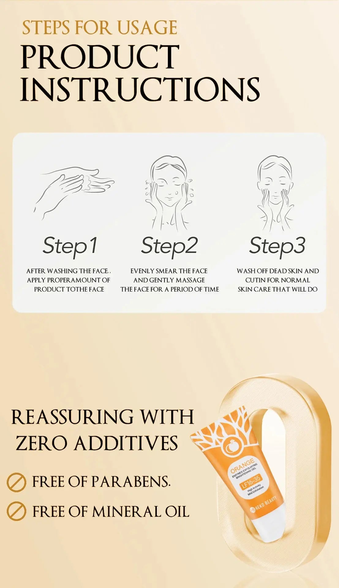 Orange Glow Peeling Gel™ – Vitamin C Exfoliating Scrub for Face & Body | Removes Dead Skin & Cleans Pores ✨ Velozya