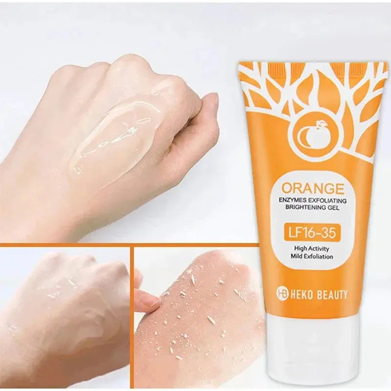 Orange Peeling Gel 50g, Exfoliating, Dead Skin Removal, Deep Cleansing, Long-Lasting, Floats on Pores, Safe for the Whole Body Zambeel