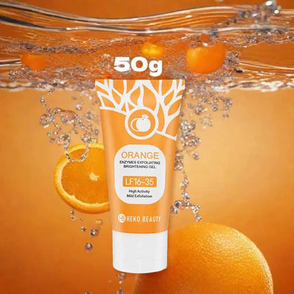 Orange Peeling Gel 50g, Exfoliating, Dead Skin Removal, Deep Cleansing, Long-Lasting, Floats on Pores, Safe for the Whole Body Zambeel