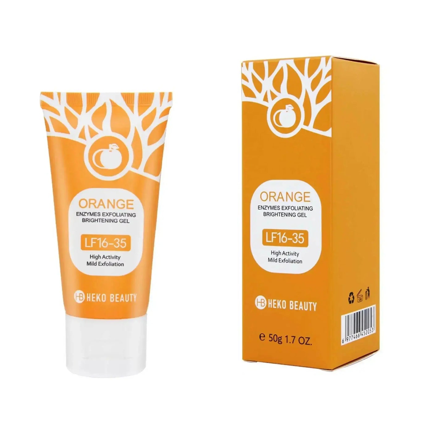 Orange Peeling Gel 50g, Exfoliating, Dead Skin Removal, Deep Cleansing, Long-Lasting, Floats on Pores, Safe for the Whole Body Zambeel