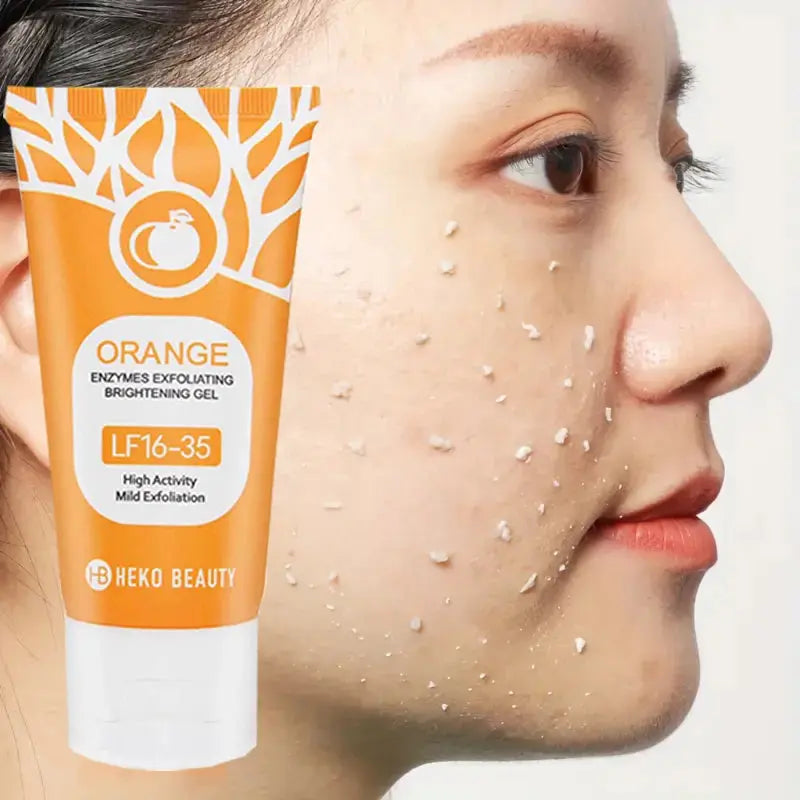 Orange Exfoliating Gel 50g, Exfoliation, Dead, Removal Deeply Cleansing, Long-Lasting,Moisture Cleanses Pores,Safe for Full Body Velozya