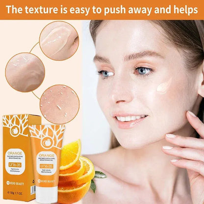 Orange Peeling Gel 50g, Exfoliating, Dead Skin Removal, Deep Cleansing, Long-Lasting, Floats on Pores, Safe for the Whole Body Zambeel