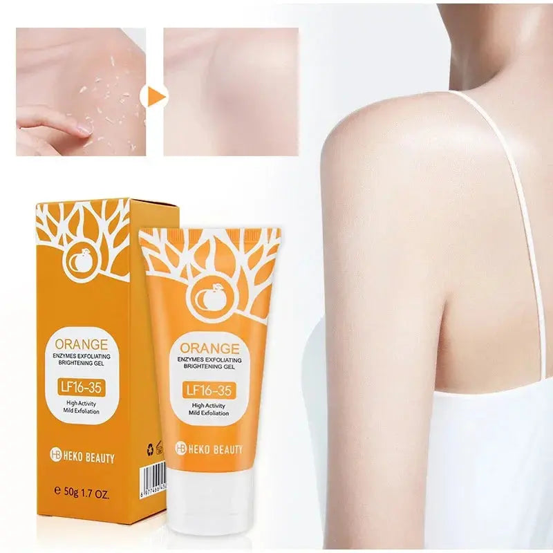 Orange Peeling Gel 50g, Exfoliating, Dead Skin Removal, Deep Cleansing, Long-Lasting, Floats on Pores, Safe for the Whole Body Zambeel