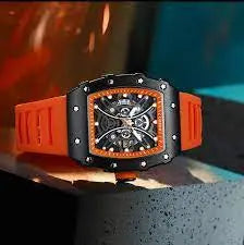 CURREN Original Brand Rubber Straps Wrist Watch For Men With Brand (Box & Bag)-8438 US Arabia