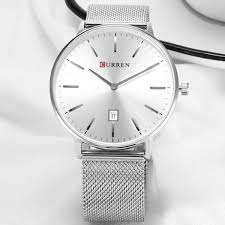 CURREN Original Brand Stainless Steel Band Wrist Watch For Men With Brand (Box & Bag)-8302