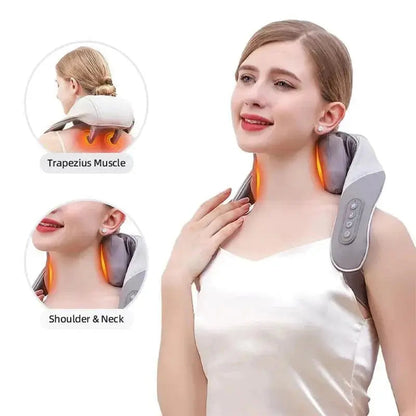 Full-Body Kneading Massager – For Neck, Shoulder, Back & Waist Relief GulfyTrends