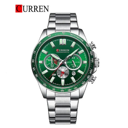CURREN Original Brand Stainless Steel Band Wrist Watch For Men With Brand (Box & Bag)-8418 US Arabia